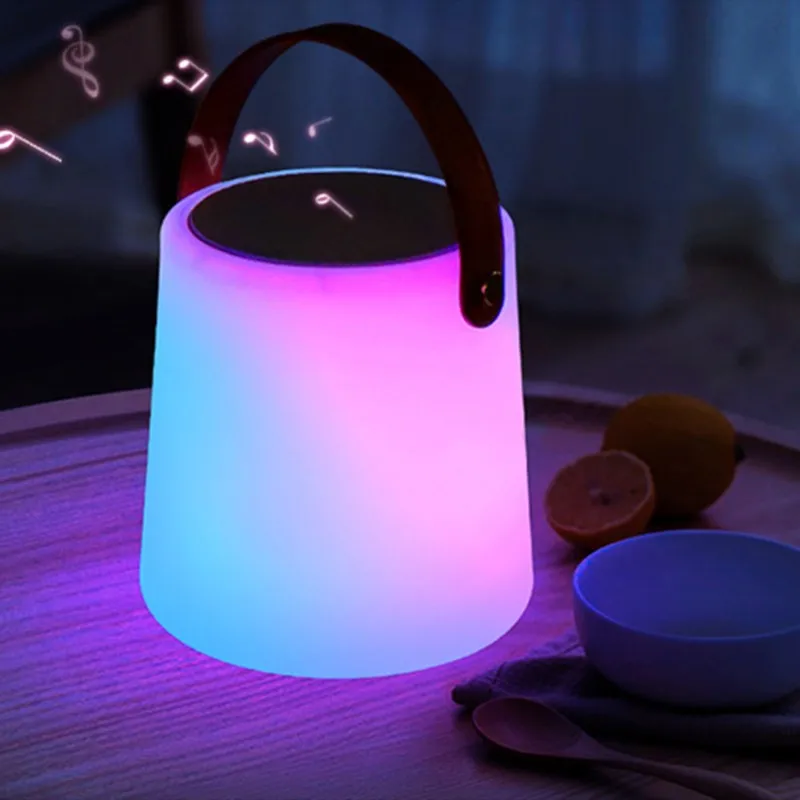 CABE-Portable For Bluetooth Speaker-Multi-Function Design With LED Light-Waterproof& Voice Control, Suitable For Any Scene