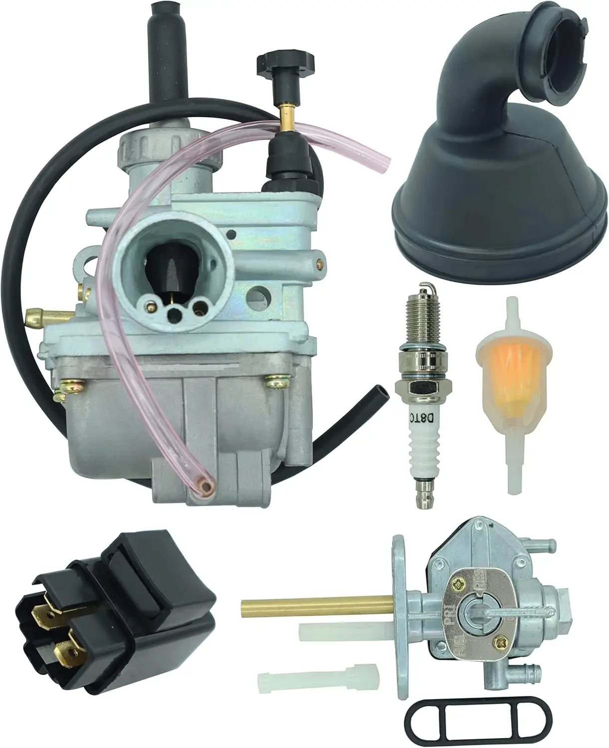 Carburetor Fit for Suzuki LT 80 with Fuel Petcock Switch Valve/Intake Manifold/Solenoid Relay Quadsport 80 ATV Carb 1987-2006
Carburetor Fit for Suzuki LT 80 with Fuel Petcock Switch Valve/Intake Manifold/Solenoid Relay Quadsport 80 ATV Carb 1987-2006