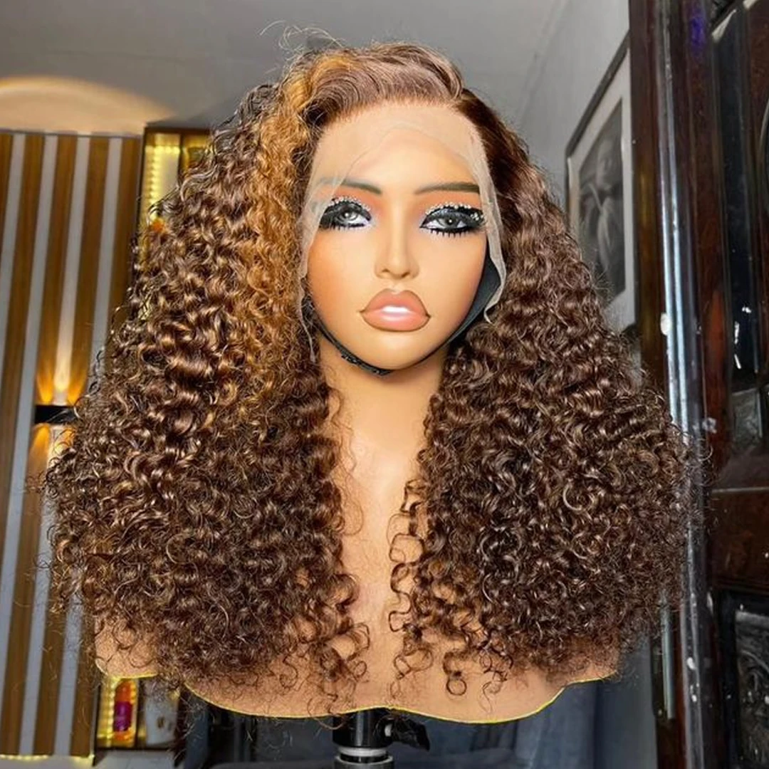 Highlight Curly Short Bob Wig 100% Human Hair 4/27 Honey Blonde Hair 13x4 Lace Front Wig Deep Wave Virgin Human Hair For Women
Highlight Curly Short Bob Wig 100% Human Hair 4/27 Honey Blonde Hair 13x4 Lace Front Wig Deep Wave Virgin Human Hair For Women