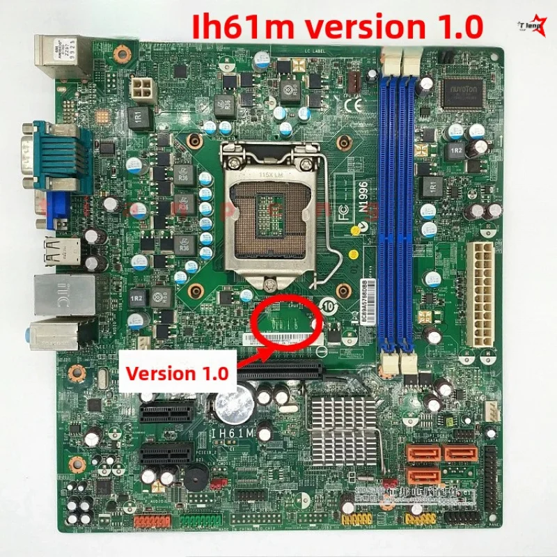 Original IH61M REV1.0/4.2 CIH61M IH61MA Motherboard For Lenovo Qitian M4350 M4330 M4380 LGA1155 DDR3 Desktop Replacement board
Original IH61M REV1.0/4.2 CIH61M IH61MA Motherboard For Lenovo Qitian M4350 M4330 M4380 LGA1155 DDR3 Desktop Replacement board