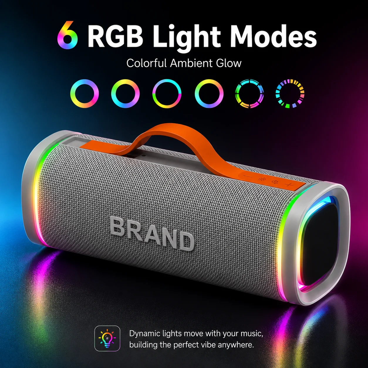 20W Portable Bluetooth Speaker, Deep Bass Stereo Sound, 2400mAh Rechargeable Battery, RGB Light Wireless Speaker with Type-C Fast Charging, Support TF Card/FM/AUX/TWS, Outdoor Travel & Home Use
20W Portable Bluetooth Speaker, Deep Bass Stereo Sound, 2400mAh Rechargeable Battery, RGB Light Wireless Speaker with Type-C Fast Charging, Support TF Card/FM/AUX/TWS, Outdoor Travel & Home Use