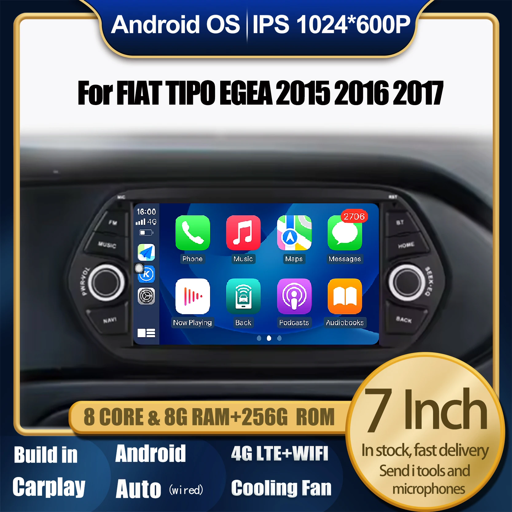 For FIAT TIPO EGEA 2015 2016 2017 Android 14 Car Multimedia Video Player GPS Navigation Stereo Screem wireless carplay 4G WIFI
For FIAT TIPO EGEA 2015 2016 2017 Android 14 Car Multimedia Video Player GPS Navigation Stereo Screem wireless carplay 4G WIFI