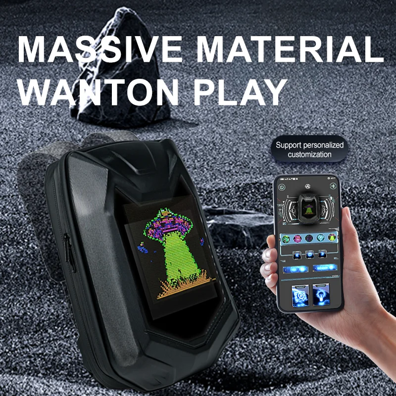 Светодиодный рекламный рюкзак, рекламная деловая сумка с управлением через приложение, водонепроницаемая уличная сумка с пиксельным экраном для путешествий на открытом воздухе, школьная сумка
Светодиодный рекламный рюкзак, рекламная деловая сумка с управлением через приложение, водонепроницаемая уличная сумка с пиксельным экраном для путешествий на открытом воздухе, школьная сумка