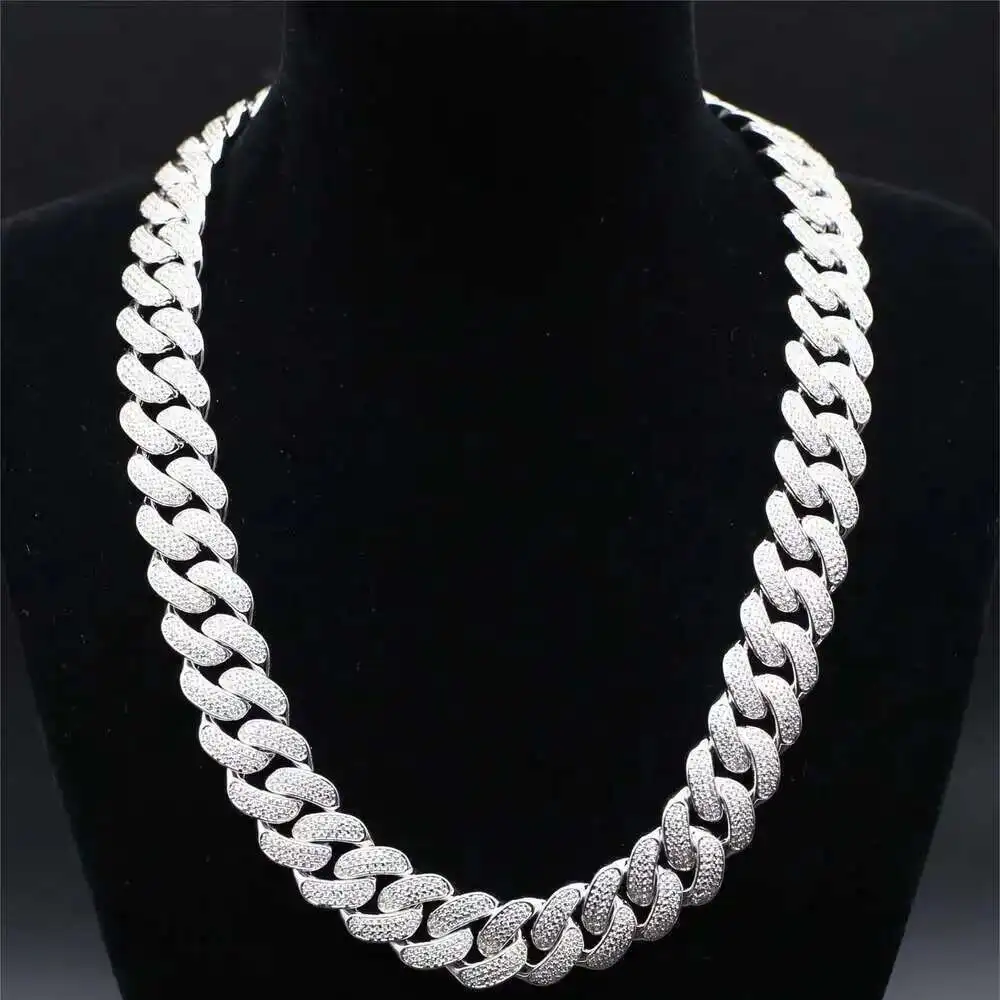 Wholesale 18k Gold Plated Iced Out Prong Miami Cuban Link Chain 10mm 14mm 19mm Hip Hop Necklace Men Jewelry Custom Moissanite
Wholesale 18k Gold Plated Iced Out Prong Miami Cuban Link Chain 10mm 14mm 19mm Hip Hop Necklace Men Jewelry Custom Moissanite