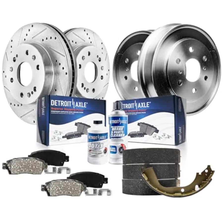 Передние просверленные шлицевые роторы, керамические тормозные колодки, задние барабаны, полуметаллические туфли, замена для Chevy GMC Silvera 2005 2006 2007,
Передние просверленные шлицевые роторы, керамические тормозные колодки, задние барабаны, полуметаллические туфли, замена для Chevy GMC Silvera 2005 2006 2007,