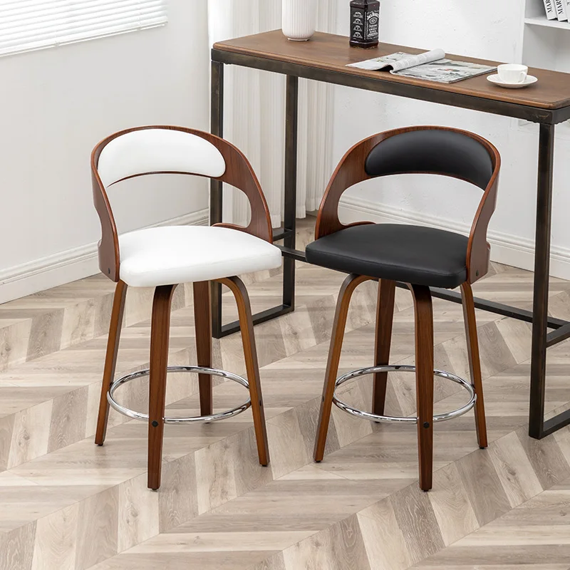 Modern Minimalist Home High Bar Stool Solid Wood Swivel Chair light Luxury Front Desk Seating Furniture
Modern Minimalist Home High Bar Stool Solid Wood Swivel Chair light Luxury Front Desk Seating Furniture