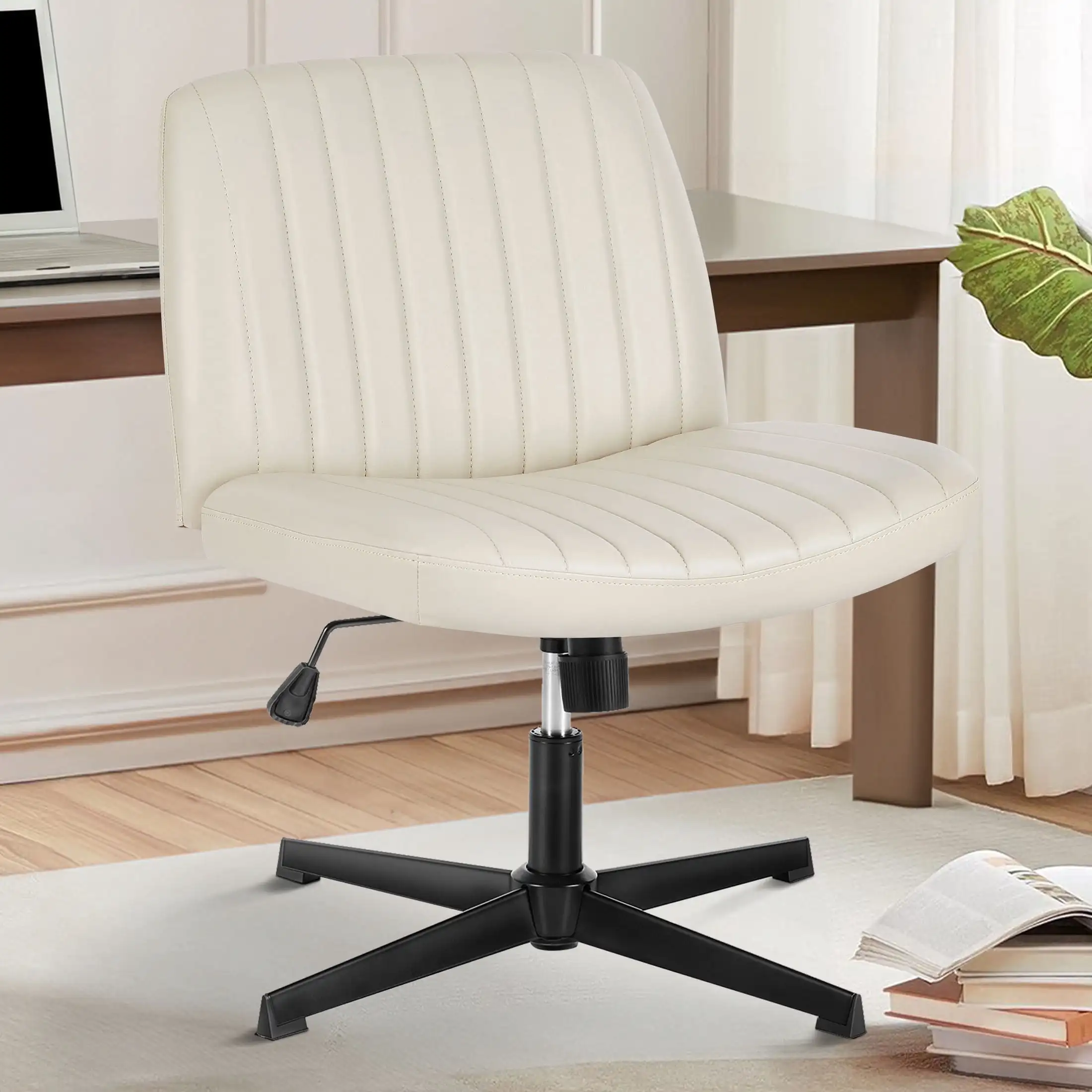 Office Chair Armless Criss Cross Legged Chair No Wheels, Comfy Home Office Desk Chairs, Adjustable Swivel Padded Fabric Vanity T
Office Chair Armless Criss Cross Legged Chair No Wheels, Comfy Home Office Desk Chairs, Adjustable Swivel Padded Fabric Vanity T