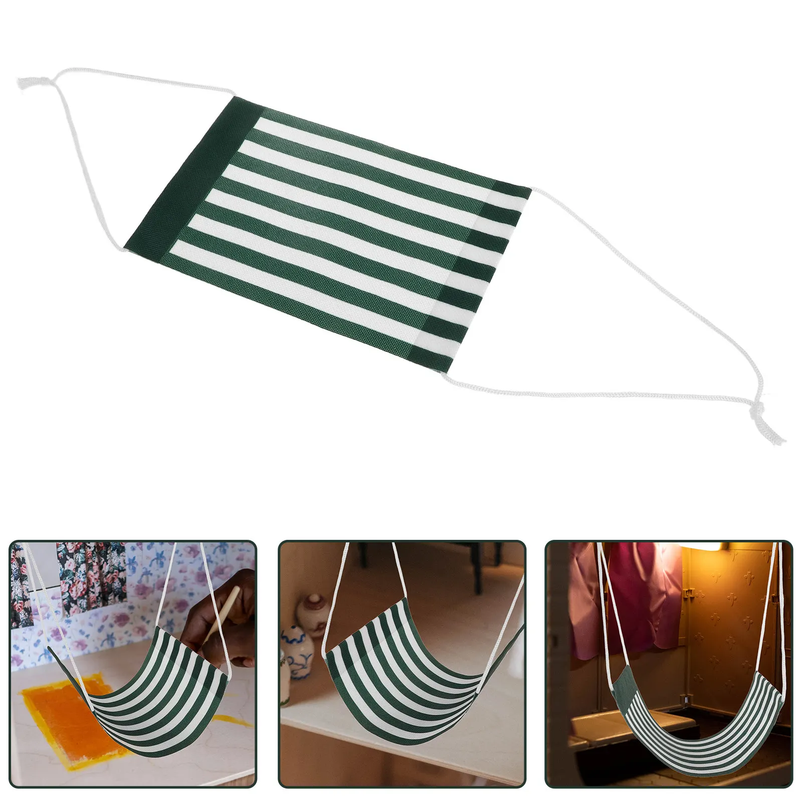 Christmas Miniature Furniture Dollhouse Hanging Bed Hammock Ornament for Mini House Festival Decoration Hammock
Christmas Miniature Furniture Dollhouse Hanging Bed Hammock Ornament for Mini House Festival Decoration Hammock