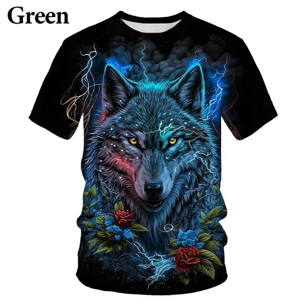 Cool Men's and Women's 3D Printing Wolf T-shirt Animal Short-sleeved T-shirt Harajuku Casual T-shirt
Cool Men's and Women's 3D Printing Wolf T-shirt Animal Short-sleeved T-shirt Harajuku Casual T-shirt