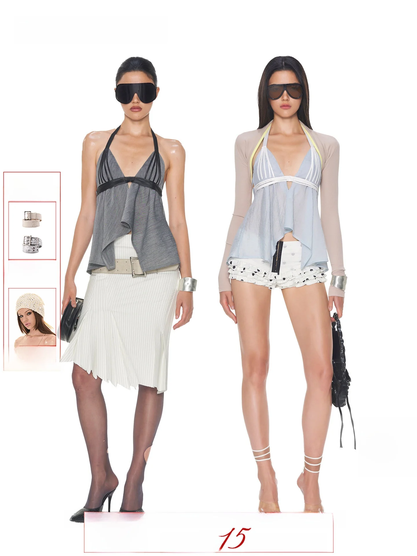 NOLA Blue Denim Grey V-neck Linen Ogees Skin Binding Backless Neck Hanging Strap Top Women's Sexy High Waist Loose Fit T-shirt
NOLA Blue Denim Grey V-neck Linen Ogees Skin Binding Backless Neck Hanging Strap Top Women's Sexy High Waist Loose Fit T-shirt