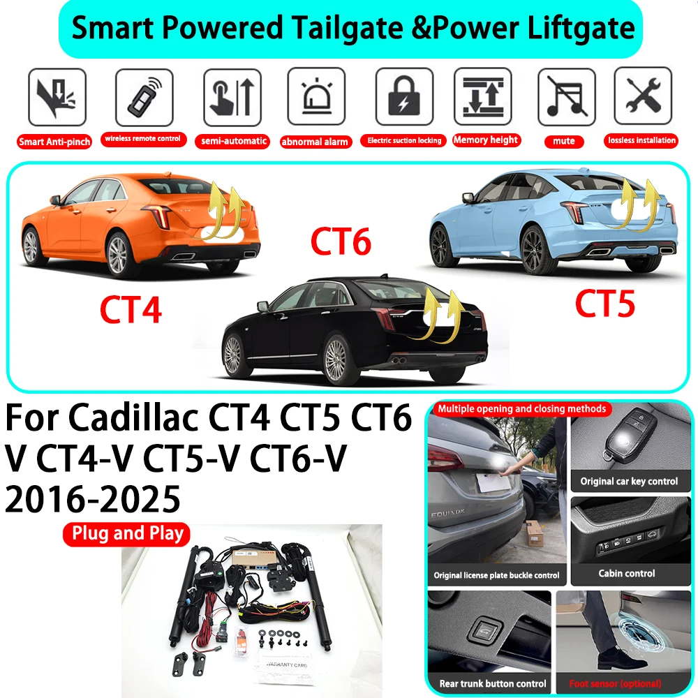 for Cadillac CT4 CT5 CT6 V CT4-V CT5-V CT6-V 2016-2025 OEM Smart Automatic Powered Tailgate Electric Power Tailgate Lift Kit
for Cadillac CT4 CT5 CT6 V CT4-V CT5-V CT6-V 2016-2025 OEM Smart Automatic Powered Tailgate Electric Power Tailgate Lift Kit