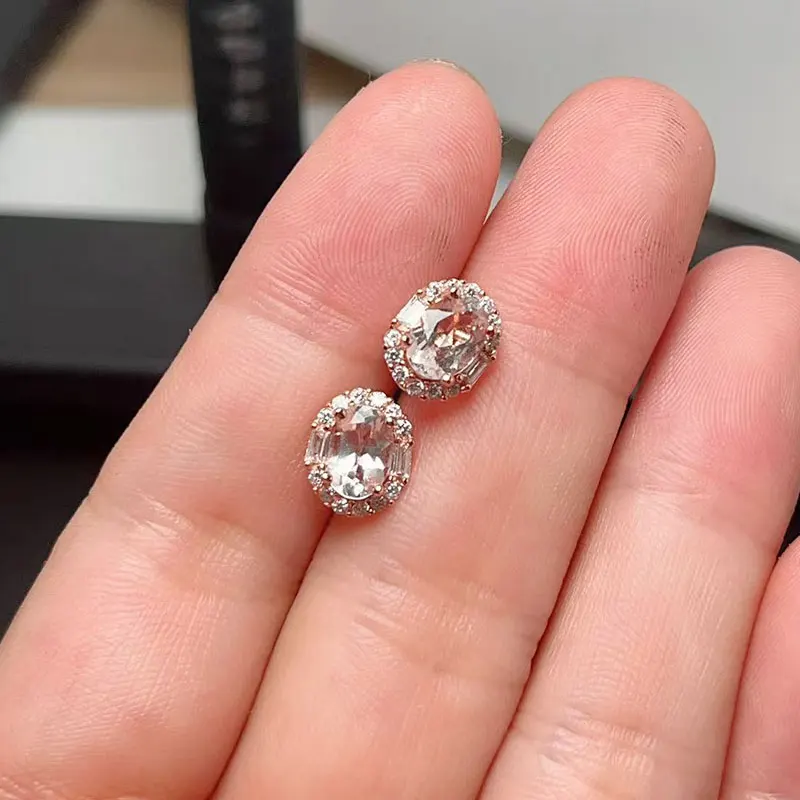 CoLife Jewelry Silver Water Stud Earrings for Daily Wear 5*7mm Natural Morganite Earrings 925 Silver Morganite Jewelry
CoLife Jewelry Silver Water Stud Earrings for Daily Wear 5*7mm Natural Morganite Earrings 925 Silver Morganite Jewelry