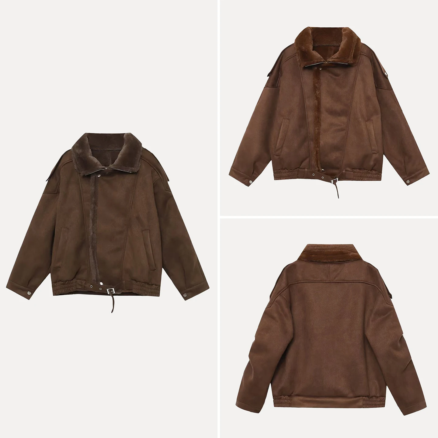 Теплая женская куртка из овчины с интегрированной кожаной и меховой отделкой, приталенный крой, длинный рукав, застежка-молния, традиционный стиль, верхняя одежда
Теплая женская куртка из овчины с интегрированной кожаной и меховой отделкой, приталенный крой, длинный рукав, застежка-молния, традиционный стиль, верхняя одежда