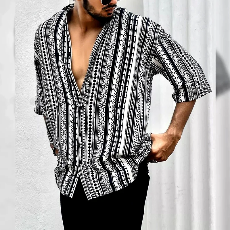 New Party Luxury Shirts For Men Social Shirts Summer Short Slim Tops Lapel Button Tee 5XL Fashion Blouse Male Designer Clothing
New Party Luxury Shirts For Men Social Shirts Summer Short Slim Tops Lapel Button Tee 5XL Fashion Blouse Male Designer Clothing