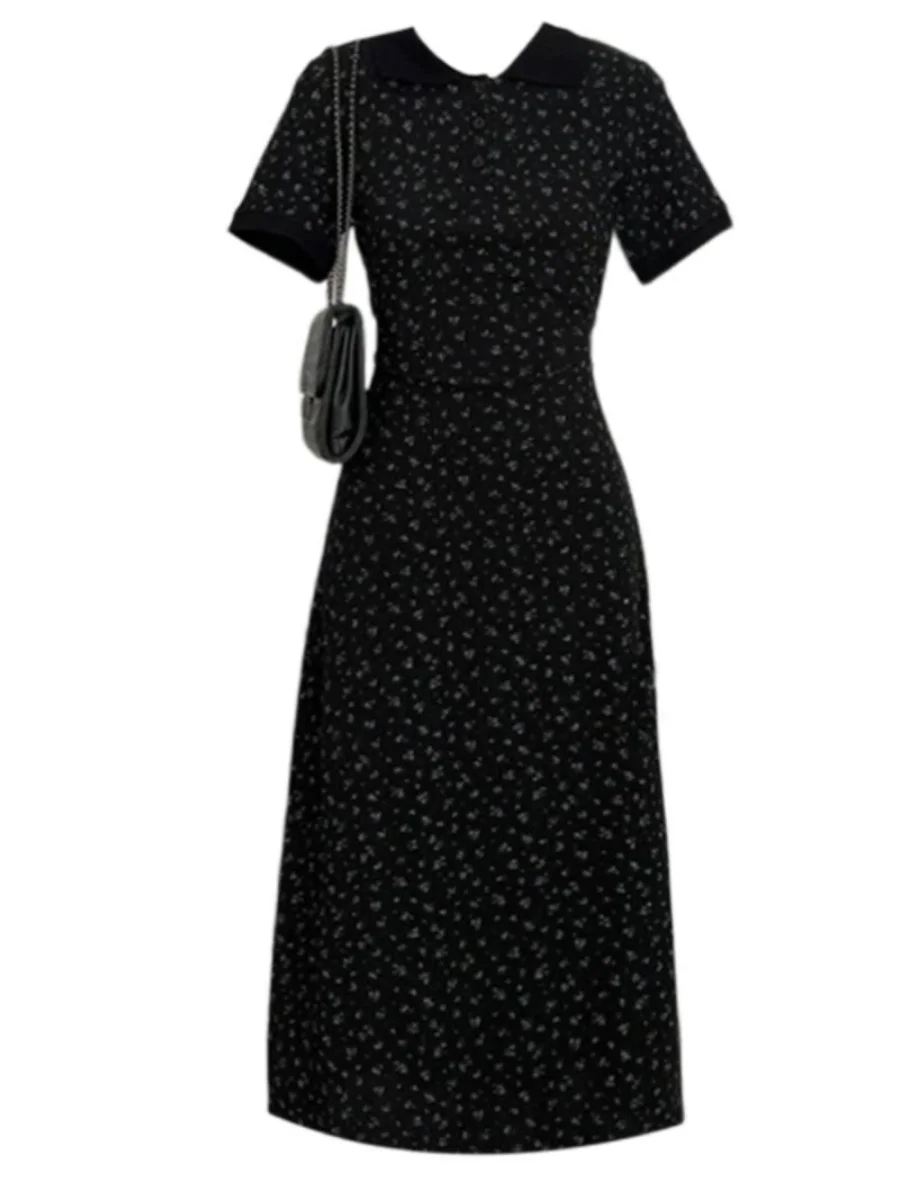 plus Size Floral Print Hepburn Style Women's Summer Slimming Short Sleeve Long Dress Korean Style A-Line Dress Casual Wear
plus Size Floral Print Hepburn Style Women's Summer Slimming Short Sleeve Long Dress Korean Style A-Line Dress Casual Wear