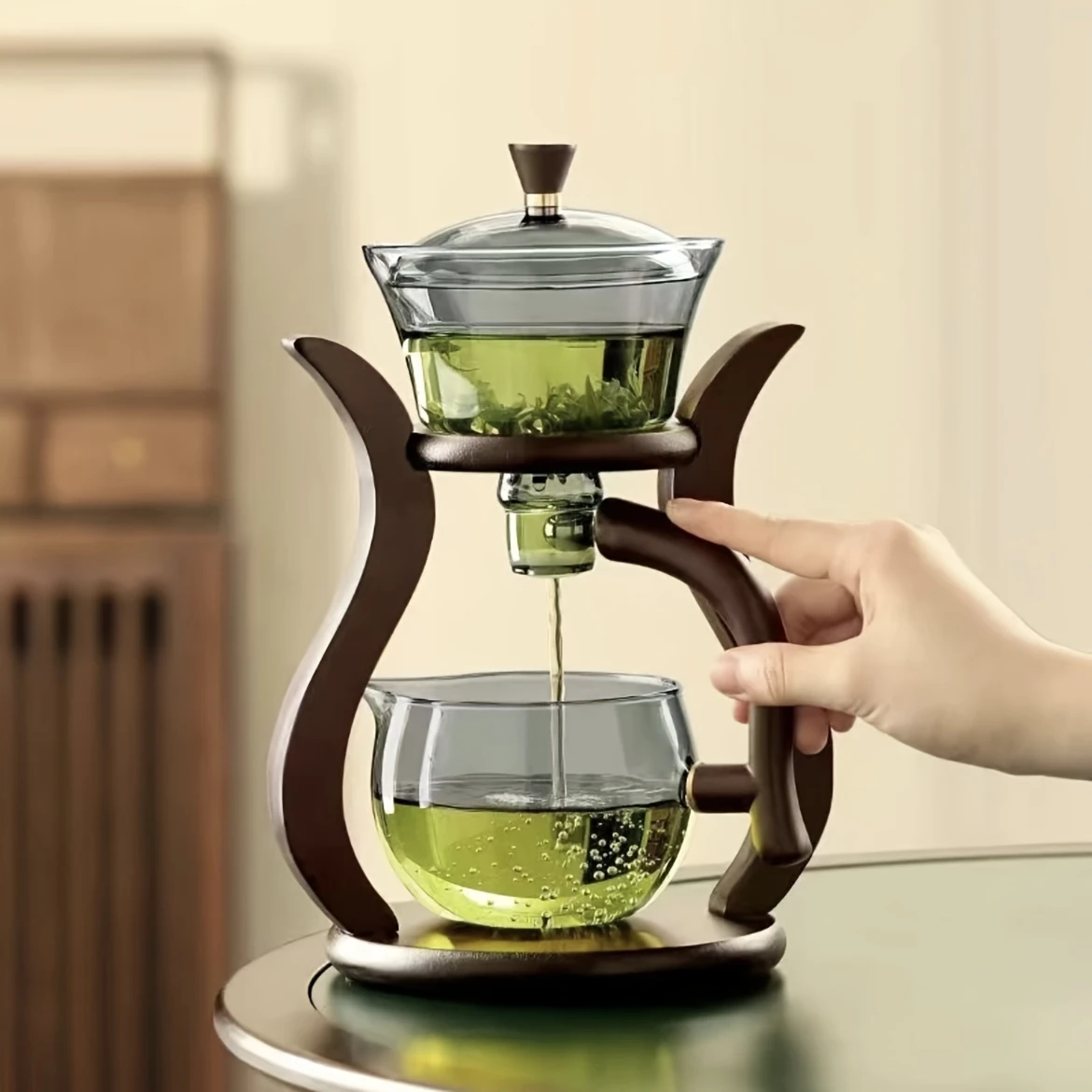 Lazy Kung Fu Glass Tea Set Semi Automatic Drip With Infuser Glass Teapot Set Magnetic Switch Teapot Teacup Set Glassware
Lazy Kung Fu Glass Tea Set Semi Automatic Drip With Infuser Glass Teapot Set Magnetic Switch Teapot Teacup Set Glassware