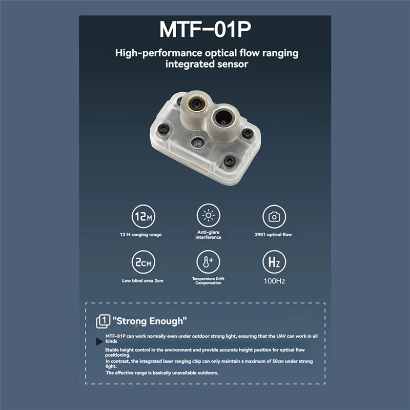 Exquisite-Micoair MTF-01P Оптический датчик потока и лидара для дронов БПЛА Модуль внутреннего позиционирования Модуль навигации INAV-MTF-01P
Exquisite-Micoair MTF-01P Оптический датчик потока и лидара для дронов БПЛА Модуль внутреннего позиционирования Модуль навигации INAV-MTF-01P