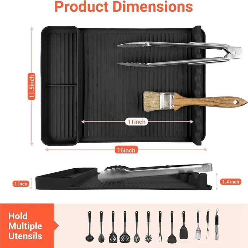 【ELECTRONIC-ACCESSORIES】Non-Slip Silicone Grill Mat With Sauce Drip Pad& Wavy Grip,Outdoor BBQ Tools& Accessories For Men, Gifts
【ELECTRONIC-ACCESSORIES】Non-Slip Silicone Grill Mat With Sauce Drip Pad& Wavy Grip,Outdoor BBQ Tools& Accessories For Men, Gifts