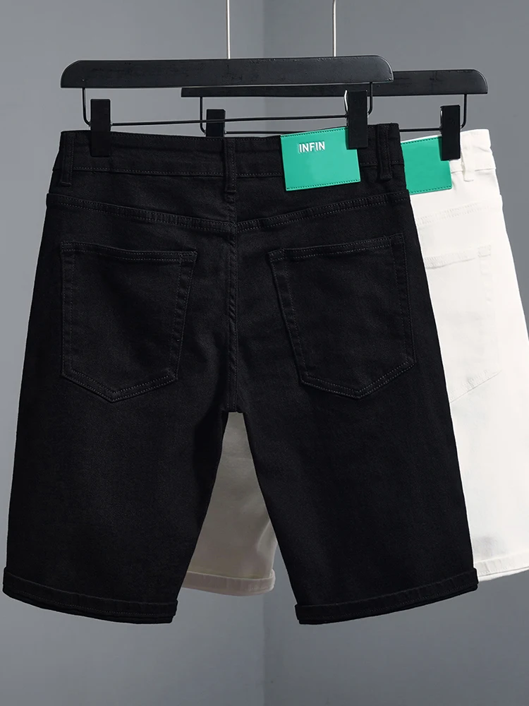 Летние тонкие высококачественные джинсы Bla ort, мужские модные брендовые универсальные повседневные брюки средней длины с пятью деталями в Корейском стиле
Летние тонкие высококачественные джинсы Bla ort, мужские модные брендовые универсальные повседневные брюки средней длины с пятью деталями в Корейском стиле