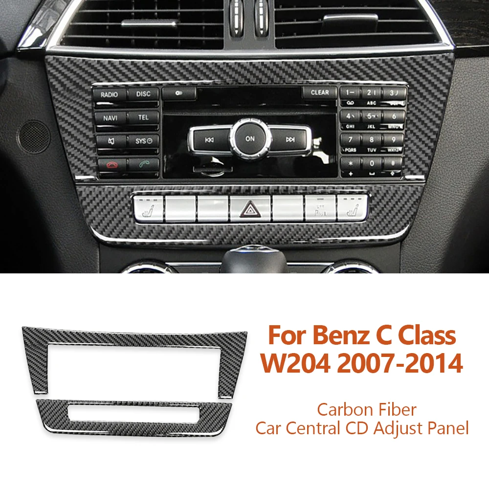 For Mercedes Benz C Class W204 2007-2014 Carbon Fiber Car Central Control CD Adjust Panel Decorative Stickers Auto Accessories
For Mercedes Benz C Class W204 2007-2014 Carbon Fiber Car Central Control CD Adjust Panel Decorative Stickers Auto Accessories