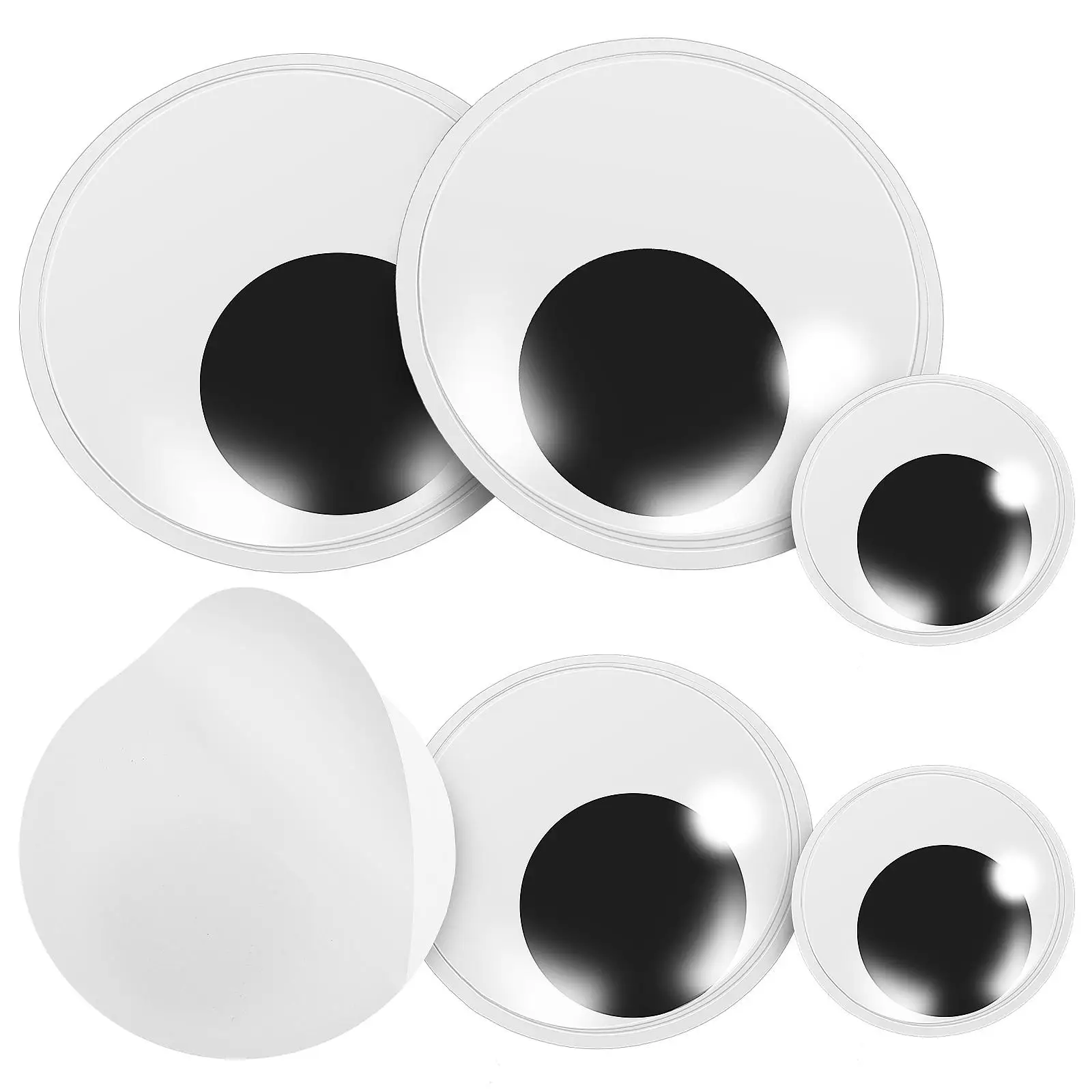 6 pcs Self Adhesive Googly Eyes Multiple Sizes Strong PVC Material Craft Supplies For Stuffed Animals Accessories
6 pcs Self Adhesive Googly Eyes Multiple Sizes Strong PVC Material Craft Supplies For Stuffed Animals Accessories