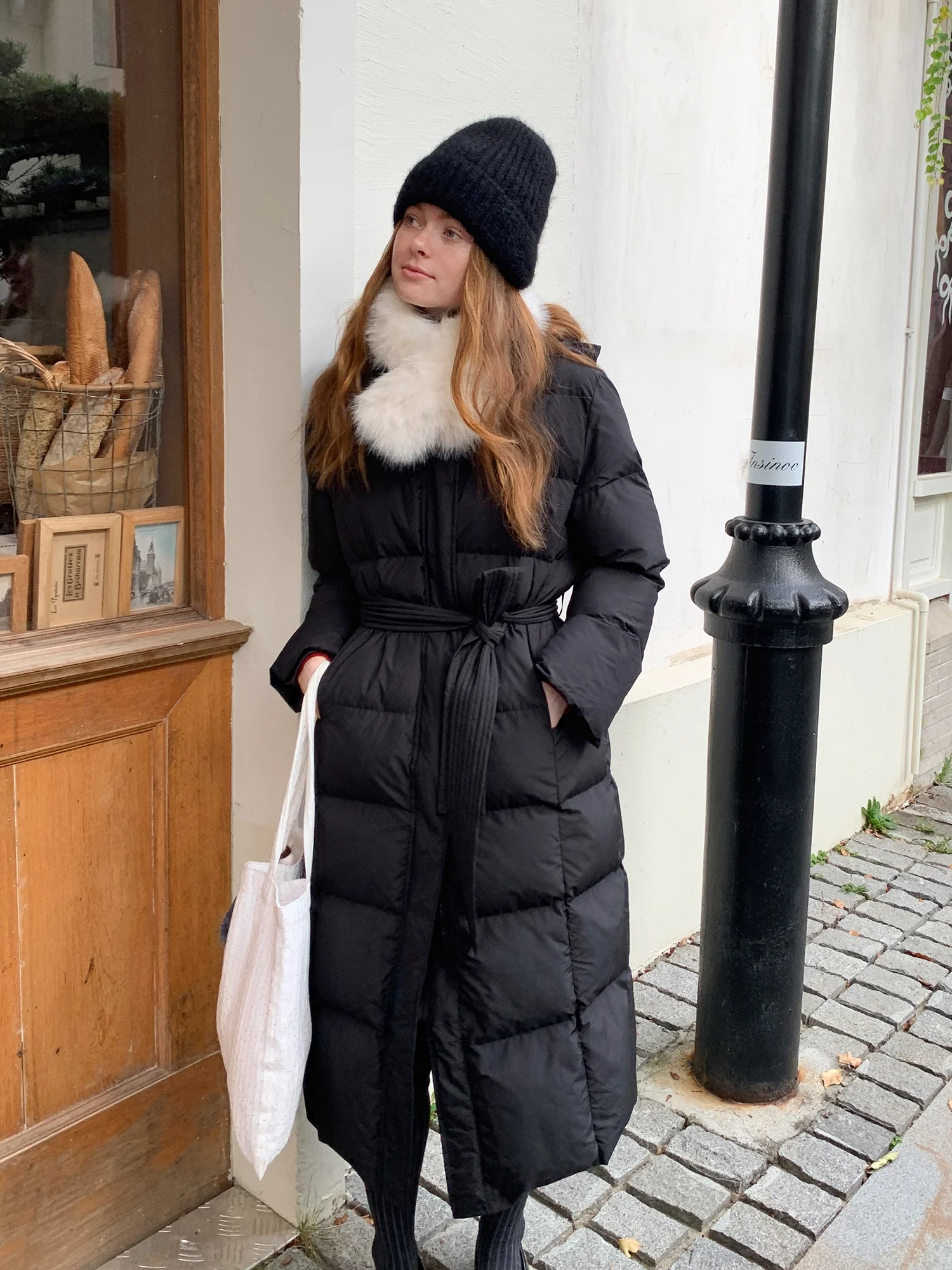 Bla Mid-Length Hooded Thiened Cotton Jaet Women's Winter Warm Slimming Top EGGKA Brand Commute Sle Straight Tube
Bla Mid-Length Hooded Thiened Cotton Jaet Women's Winter Warm Slimming Top EGGKA Brand Commute Sle Straight Tube