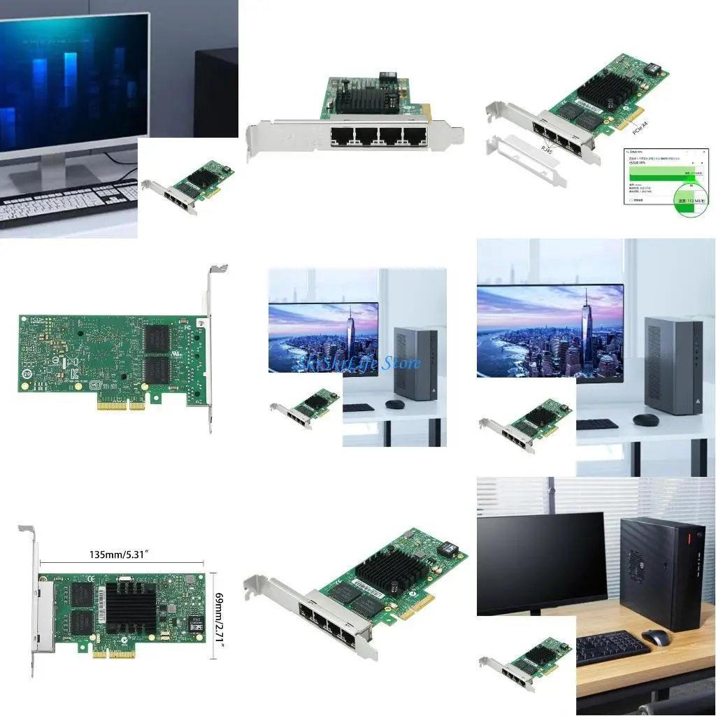 E65E for Intel I350-T4 4 Ports PCI-E Gigabit Card PCI Express Ethernet Adapter 1000Mbps Support for Windows 98se
E65E for Intel I350-T4 4 Ports PCI-E Gigabit Card PCI Express Ethernet Adapter 1000Mbps Support for Windows 98se