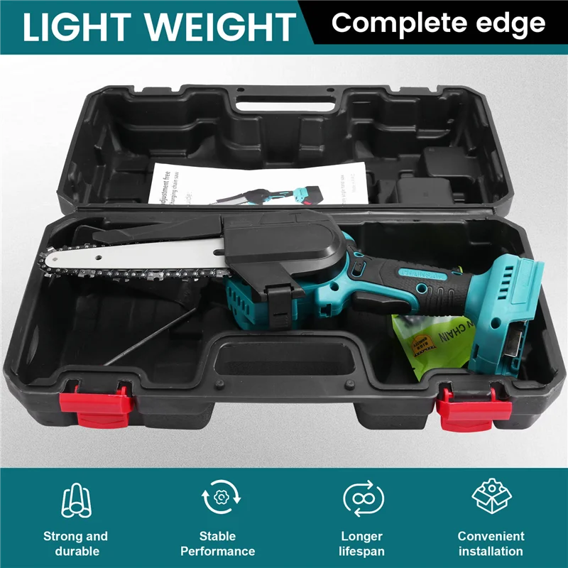6Inch Brushless Chainsaw For 18V Battery Cordless Electric Chain Saw Woodworking Cutter Pruning Power Tools
6Inch Brushless Chainsaw For 18V Battery Cordless Electric Chain Saw Woodworking Cutter Pruning Power Tools