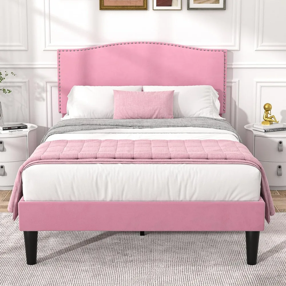 Bed.Twin Bed Frame Platform Bed Frame with Upholstered Headboard, Strong Frame and Heavy-Duty Slats Support, Non-Slip
Bed.Twin Bed Frame Platform Bed Frame with Upholstered Headboard, Strong Frame and Heavy-Duty Slats Support, Non-Slip