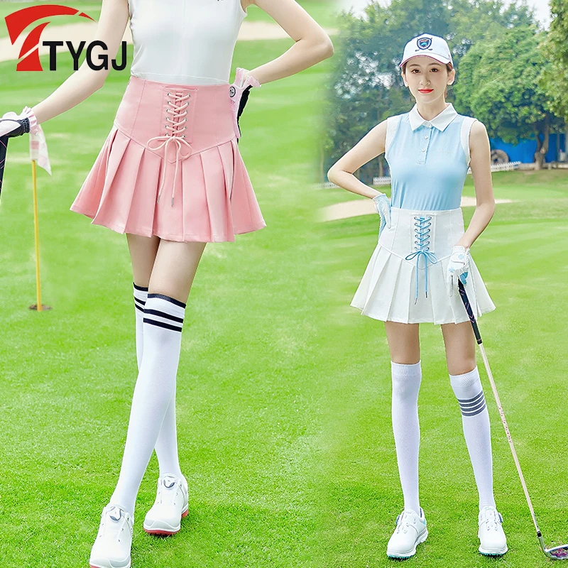 TTYGJ Golf Clothing Short Skirt Women Pleated Skirt High Waist Contracted Individualized Strap A-line Anti Exposure Wear Apparel
TTYGJ Golf Clothing Short Skirt Women Pleated Skirt High Waist Contracted Individualized Strap A-line Anti Exposure Wear Apparel