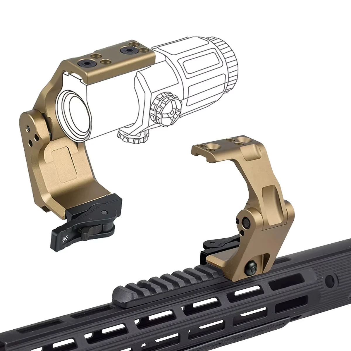Tactical Unit LOGO FTC OMNI Magnifier Mount For G33 G43 G45 Optical Height Sight Scope Mounts With FAST QD Lever 2.26"
Tactical Unit LOGO FTC OMNI Magnifier Mount For G33 G43 G45 Optical Height Sight Scope Mounts With FAST QD Lever 2.26"
