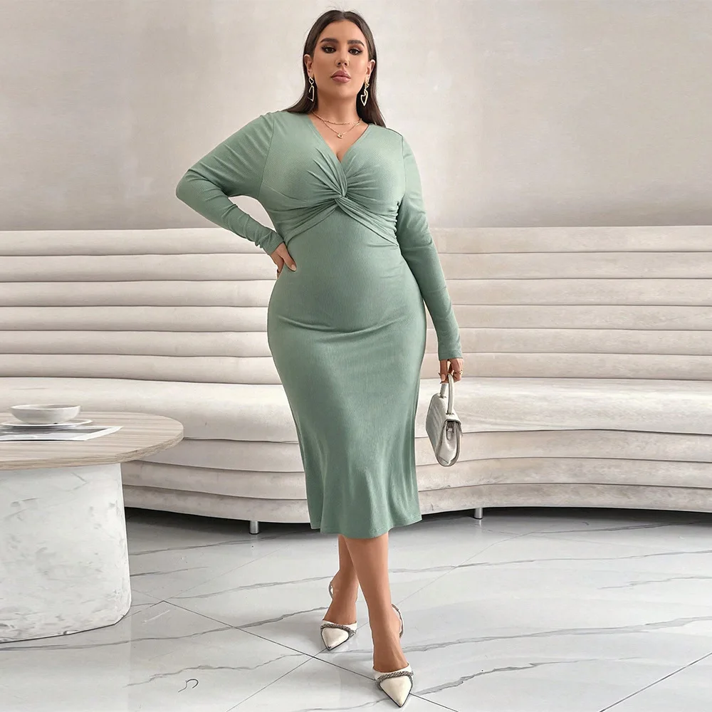 European Size Plus Women's 2025 New Long Sleeved Slim Fit Fishtail Skirt, Medium Length French Style Temperament Dress Y2k
European Size Plus Women's 2025 New Long Sleeved Slim Fit Fishtail Skirt, Medium Length French Style Temperament Dress Y2k