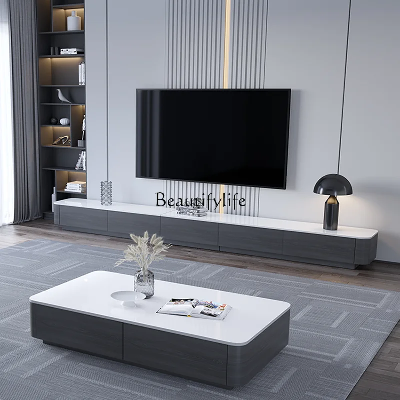 02Nordic solid wood rock slab coffee table
02Nordic solid wood rock slab coffee table