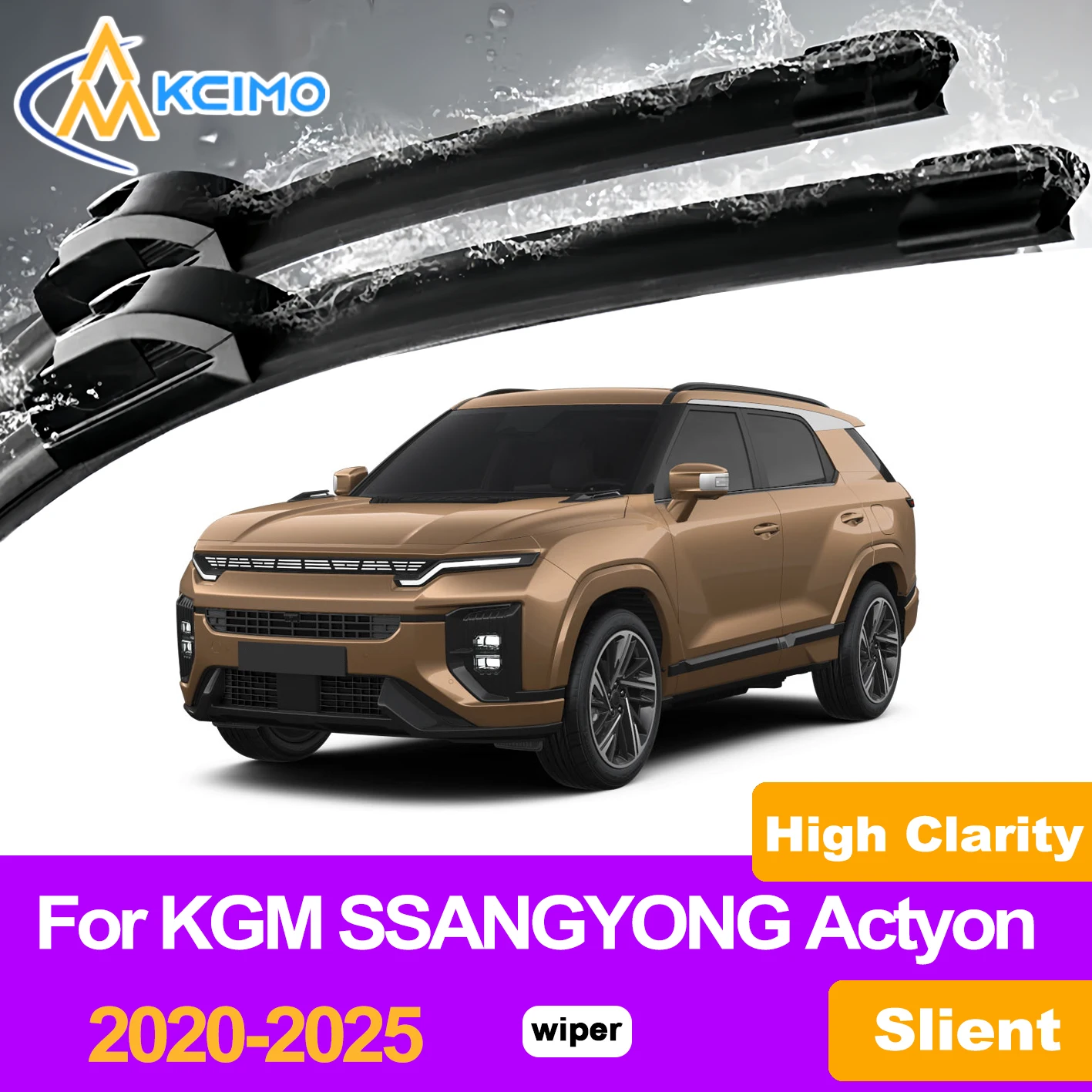KCIMO 2PCS Front Windshield Wiper Blades For KGM SSANGYONG Actyon 2020-2025, Smooth Clean & Silent Wiping Blades
KCIMO 2PCS Front Windshield Wiper Blades For KGM SSANGYONG Actyon 2020-2025, Smooth Clean & Silent Wiping Blades