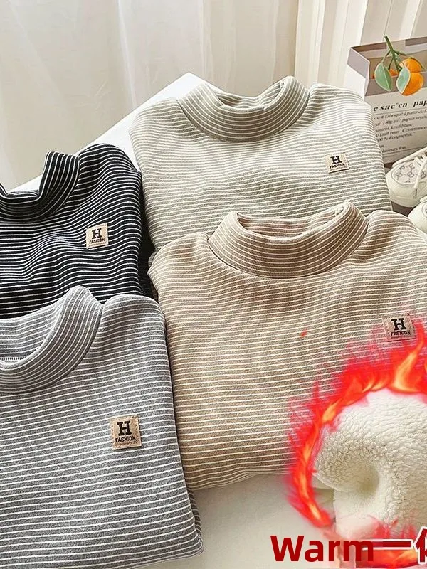 Thiened Fce Stripe Base irt f Мужская детская теплая одежда с высоким воротником, осенне-зимнее новое поступление для детей
Thiened Fce Stripe Base irt f Мужская детская теплая одежда с высоким воротником, осенне-зимнее новое поступление для детей