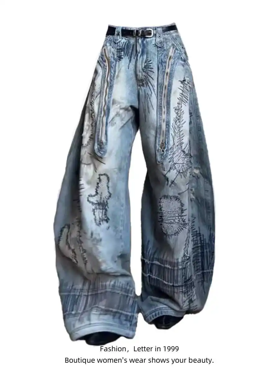 Blue Womens Jeans High Waist Straight Baggy Denim Pants Streetwear American Fashion Tie dye 2025 Female Wide Leg Denim Trouser
Blue Womens Jeans High Waist Straight Baggy Denim Pants Streetwear American Fashion Tie dye 2025 Female Wide Leg Denim Trouser