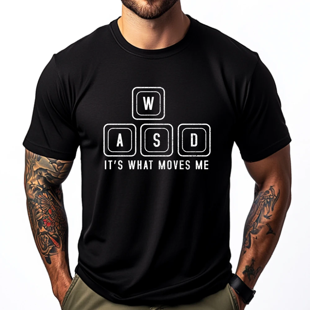Wasd It What Moves Me Pc Gamer Computer Nerd 3XL Men Clothing Adult Printed T-Shirt Graphic Cotton Short Sleeve
Wasd It What Moves Me Pc Gamer Computer Nerd 3XL Men Clothing Adult Printed T-Shirt Graphic Cotton Short Sleeve