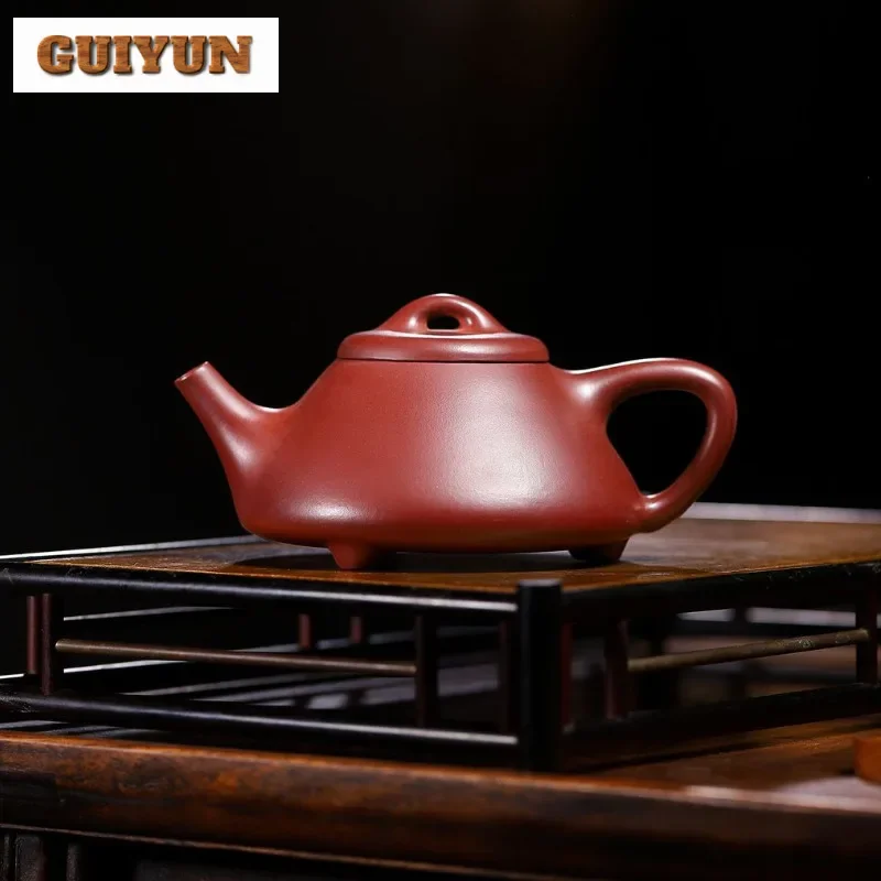 280ml High-end Yixing Purple Clay Teapots Handmade Stone Scoop Pot Raw Ore Dragon's Blood Sand Kettle With Strainer Zisha Teaset
280ml High-end Yixing Purple Clay Teapots Handmade Stone Scoop Pot Raw Ore Dragon's Blood Sand Kettle With Strainer Zisha Teaset
