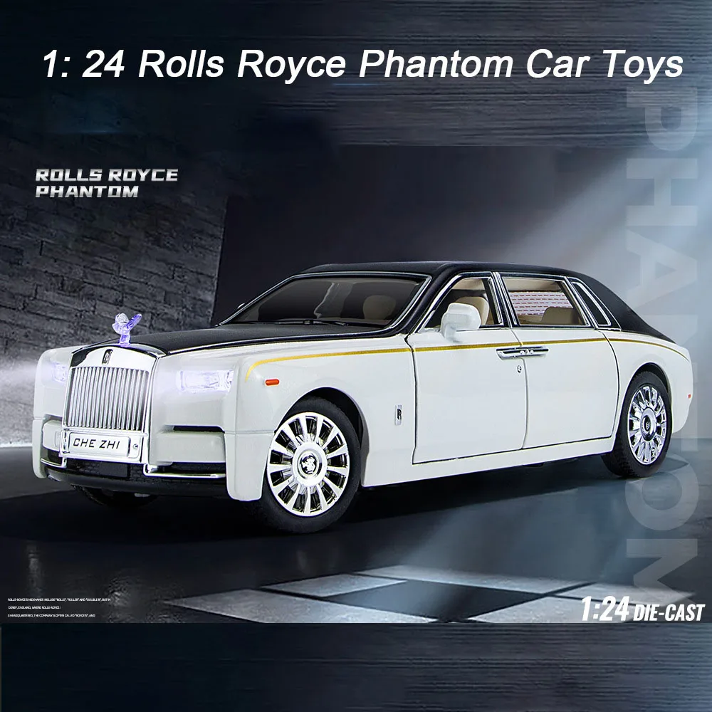 Модель автомобиля из металлического сплава 1:24 Rolls Royce Phantom, модель игрушечного автомобиля, амортизирующая игрушечная машинка для мальчиков, подарки
Модель автомобиля из металлического сплава 1:24 Rolls Royce Phantom, модель игрушечного автомобиля, амортизирующая игрушечная машинка для мальчиков, подарки