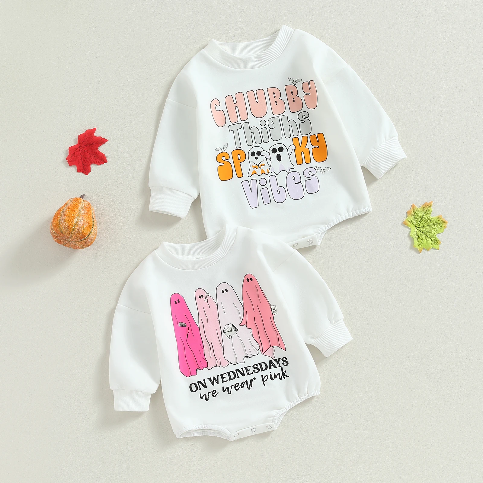 Halloween Newborn Baby Girl Boy Romper Bodysuit Clothes Long Sleeve Ghost Letters Jumpsuit
Halloween Newborn Baby Girl Boy Romper Bodysuit Clothes Long Sleeve Ghost Letters Jumpsuit