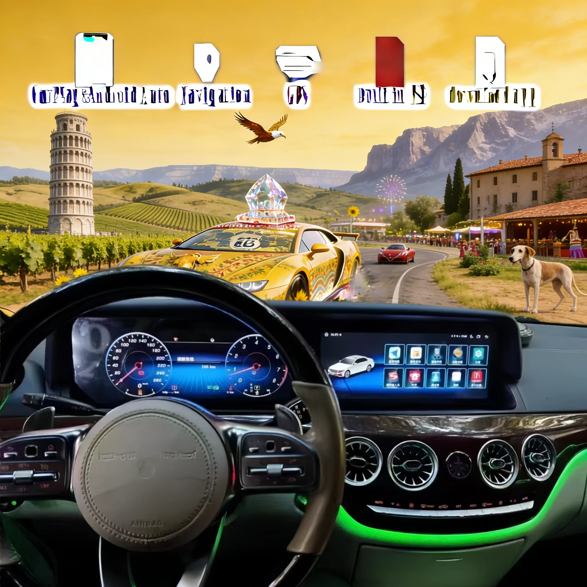 24.6" CarPlay Auto Android 14 Car Radio For Mercedes Benz S Class CL W221 W216 2005-2013 Screen GPS Multimedia Stereo Player
24.6" CarPlay Auto Android 14 Car Radio For Mercedes Benz S Class CL W221 W216 2005-2013 Screen GPS Multimedia Stereo Player