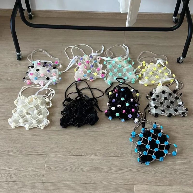 Transparent Beaded Casual Totes with Flower Trendy Hollow Out Bead Handle Purses Holiday Travel Beach Handbags Inner Bsg
Transparent Beaded Casual Totes with Flower Trendy Hollow Out Bead Handle Purses Holiday Travel Beach Handbags Inner Bsg