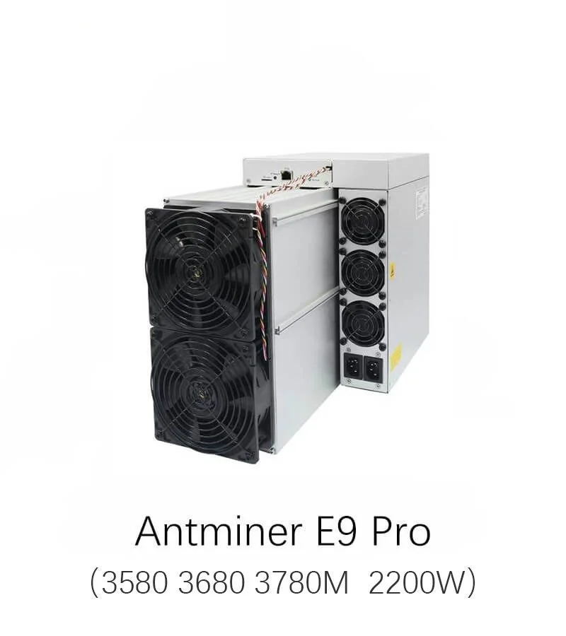 Bitmain Antminer E9 Pro 3380M 3480M 3580M 3680M 3780M 2200W ETC Майнер
Bitmain Antminer E9 Pro 3380M 3480M 3580M 3680M 3780M 2200W ETC Майнер