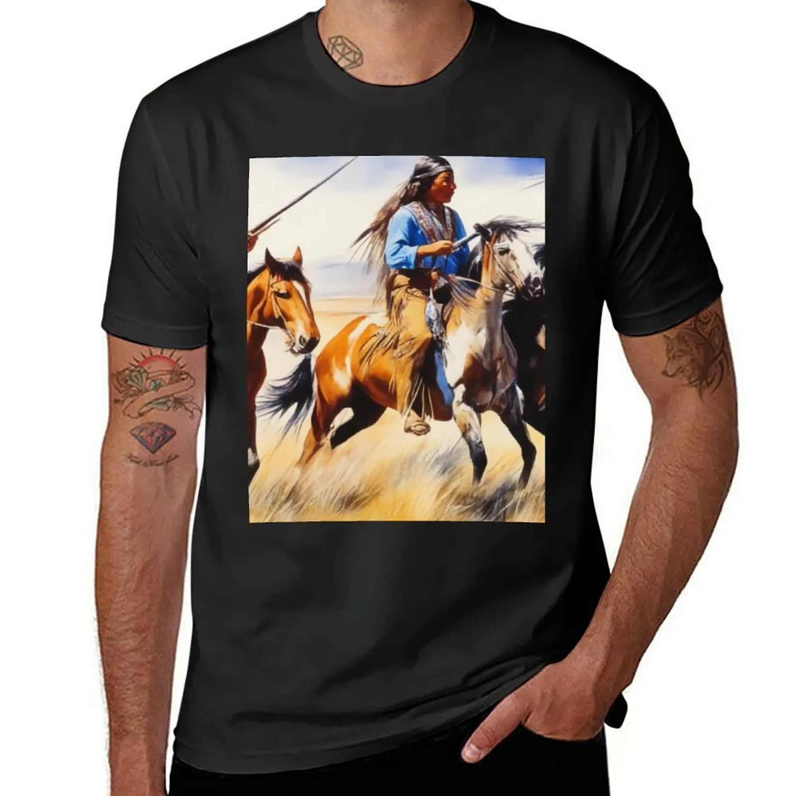 WARRIORS OF THE PLAINS 11 T-shirt quick-drying vintage clothes boys animal print kawaii clothes heavyweight t shirts for men
WARRIORS OF THE PLAINS 11 T-shirt quick-drying vintage clothes boys animal print kawaii clothes heavyweight t shirts for men
