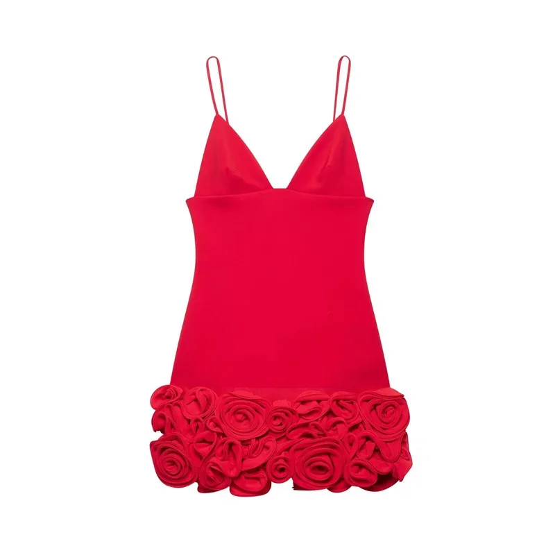 Teenage Girl Dress New Summer 2025 Red Suspender Mini Dress Three-dimensional flower decoration design Teenage Clothes 14-18Year
Teenage Girl Dress New Summer 2025 Red Suspender Mini Dress Three-dimensional flower decoration design Teenage Clothes 14-18Year