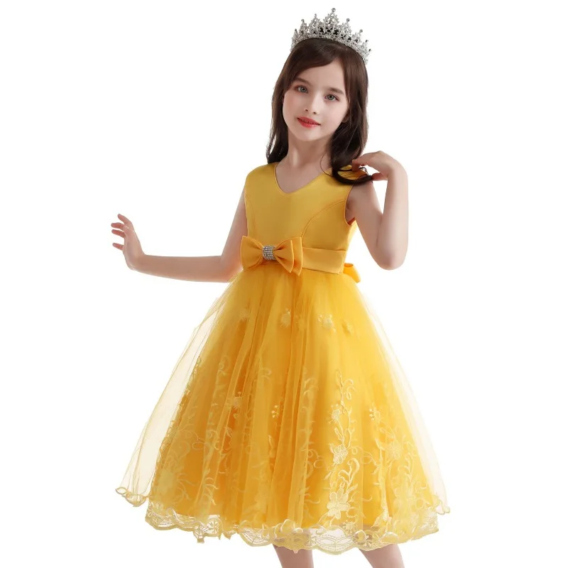 Red Pink Yellow Girl Dress Flower Causal Baby Girl Tutu Dress Birthday Wedding Performance Kids Clothing for Girls Size 3-10Y
Red Pink Yellow Girl Dress Flower Causal Baby Girl Tutu Dress Birthday Wedding Performance Kids Clothing for Girls Size 3-10Y