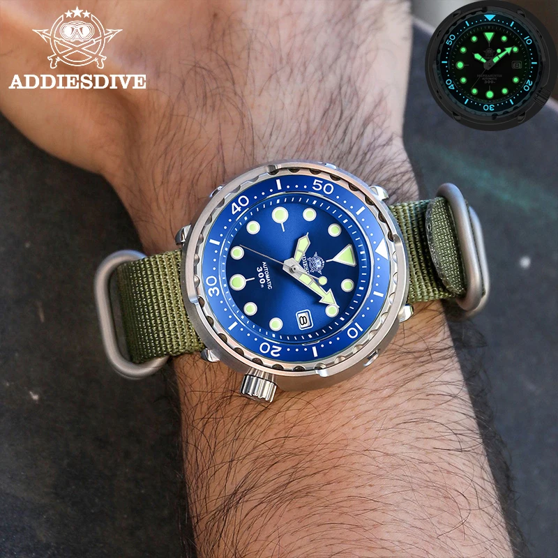 ADDIESDIVE Tuna Series Watch Blue Dial 316L Stainless Steel Watch Sapphire Crystal 300m Diving Watch C3 Super Luminous Hands
ADDIESDIVE Tuna Series Watch Blue Dial 316L Stainless Steel Watch Sapphire Crystal 300m Diving Watch C3 Super Luminous Hands