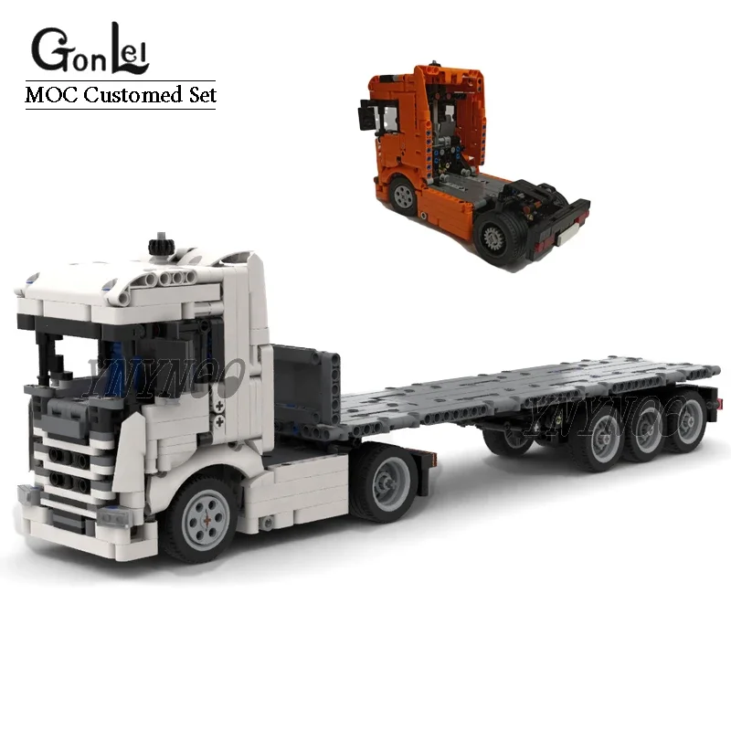 MOC Customed Sca 4x2 Тракторный блок Голова грузовика для масштаба 1:26 Планшетный полуприцеп Строительные блоки Модель DIY Кирпичи Игрушки Подарки
MOC Customed Sca 4x2 Тракторный блок Голова грузовика для масштаба 1:26 Планшетный полуприцеп Строительные блоки Модель DIY Кирпичи Игрушки Подарки