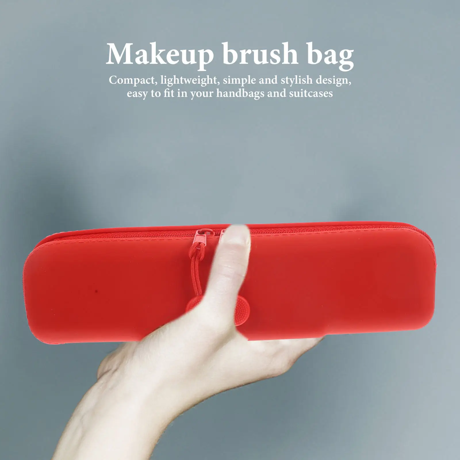 Silicone Makeup Brush Storage Bag Compact Lightweight Travel-Friendly Zippered Brush Holder with Built-in Organizer for Women
Silicone Makeup Brush Storage Bag Compact Lightweight Travel-Friendly Zippered Brush Holder with Built-in Organizer for Women