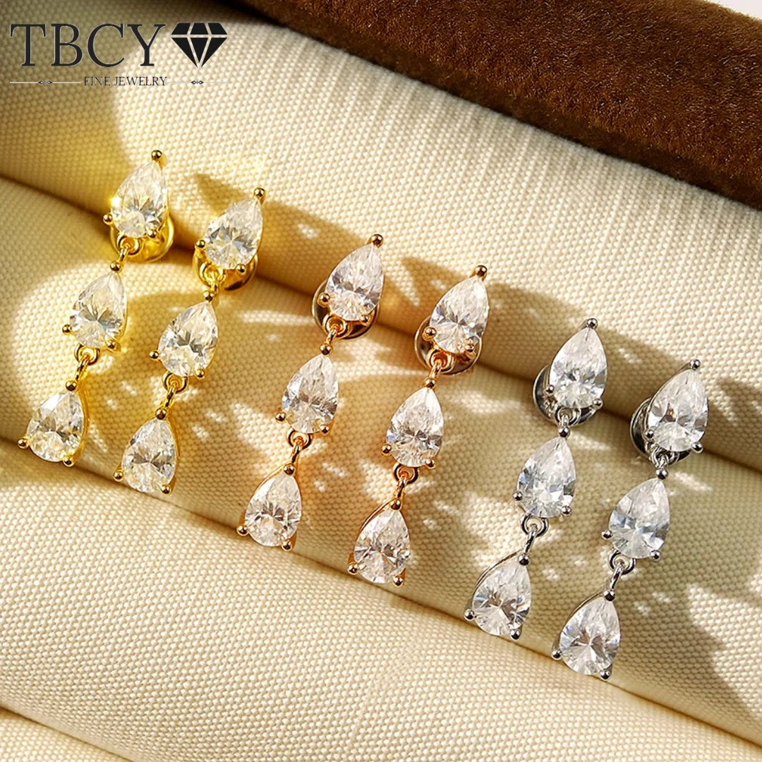 TBCYD 0.5CT 6x4mm Teardrop Moissanite Stud Earrings 6 Stone Water Drop Cut S925 Sterling Silver White/Yellow/Rose Gold Plated
TBCYD 0.5CT 6x4mm Teardrop Moissanite Stud Earrings 6 Stone Water Drop Cut S925 Sterling Silver White/Yellow/Rose Gold Plated